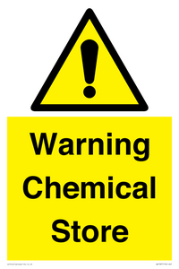 Warning Chemical Store